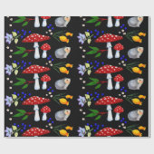 Night Garden Hedégel Wrapping Paper Cadeaupapier (Vlak)