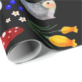 Night Garden Hedégel Wrapping Paper Cadeaupapier (Rol Hoek)