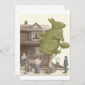 Night Gardener - Rabbit Tree | Rabbit Photo Feestdagenkaart (Voorkant / Achterkant)
