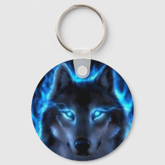 Night Ghost Wolf Sleutelhanger
