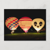 Night Glow-ballon Briefkaart (Voorkant)
