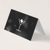 Night Glow Martini Logo Visitekaartje (Achterkant)