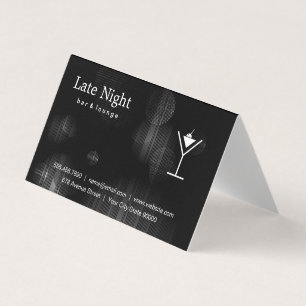 Night Glow Martini Logo Visitekaartje