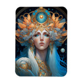 Night Goddess Queen Fantasy Art Magneet (Verticaal)