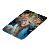 Night Goddess Queen Fantasy Art Magneet (Linkerzijde)