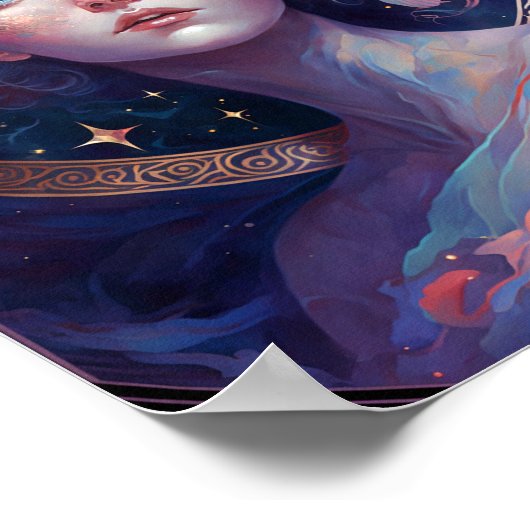 Night Goddess Queen Fantasy Art Poster (Hoek)