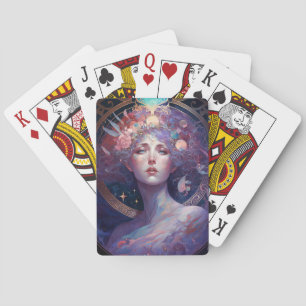 Night Goddess Queen Fantasy Art-speelkaarten Pokerkaarten
