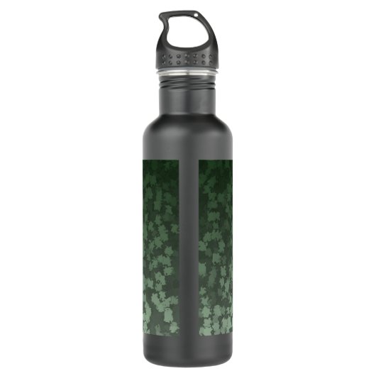 Night Green Leaf Camo Waterfles (Achterkant)