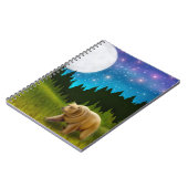Night Grizzly-Beer laptop Notitieboek (Linkerzijde)
