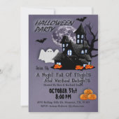 Night Halloween-uitnodiging Kaart (Voorkant)