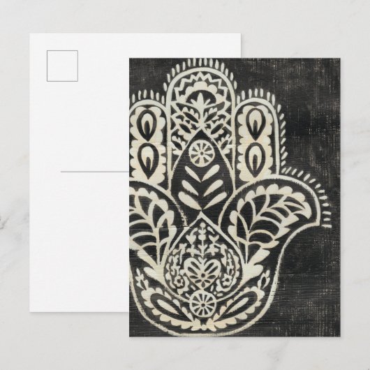 Night Hamsa Briefkaart (Voorkant / Achterkant)