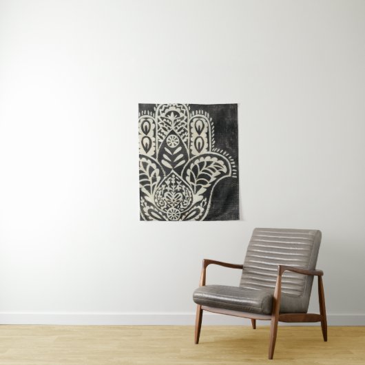 Night Hamsa Wandkleed (In situ)