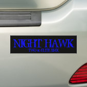 NIGHT HAWK, TWEE 10 ELITE BMX BUMPERSTICKER (Op auto)