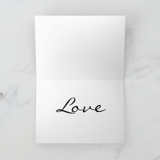 Night Heart Valentijn Romance Love Kaart (Binnen)