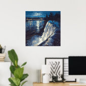 Night Herfsten - Painterly Natuur Illustration Sty Poster (Thuiskantoor)