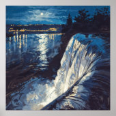 Night Herfsten - Painterly Natuur Illustration Sty Poster (Voorkant)