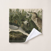 Night Heron, Qua Bird, Audubon's Birds of America Bad Handdoek (Wasdoekje)