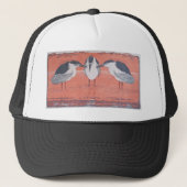 Night Herons van Otto Eckmann Trucker Pet (Voorkant)