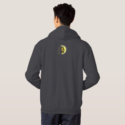 Night Hunter | Mannen Hoodie (Achterkant volledig)
