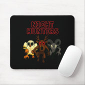 Night Hunters. 3 Animals In The Forest. Cool Gamer Muismat (Met muis)