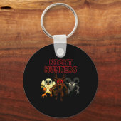 Night Hunters. 3 Animals In The Forest. Cool Gamer Sleutelhanger (Voorkant)