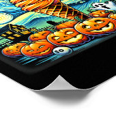 Night Ice Cream Cone Halloween Poster (Hoek)