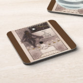 Night is een donker schaduwMan Bier Onderzetter (Linkerzijde)