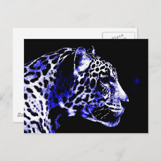 Night Jaguar Briefkaart (Voorkant / Achterkant)