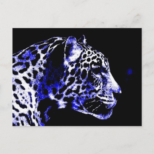 Night Jaguar Briefkaart (Voorkant)