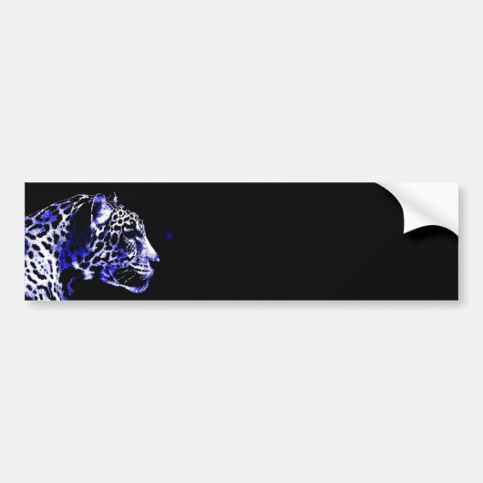 Night Jaguar Bumpersticker (Voorkant)