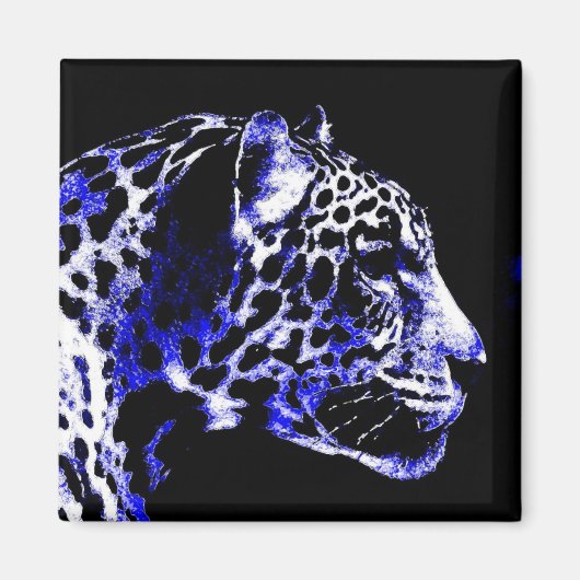 Night Jaguar Magneet (Voorkant)