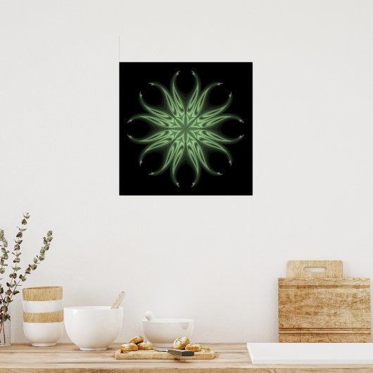 Night Jester Mandala Poster (Keuken)