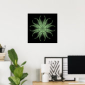 Night Jester Mandala Poster (Thuiskantoor)