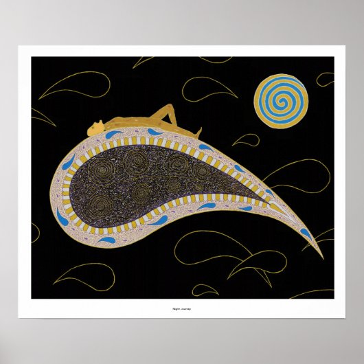 "Night Journey" — Afdrukken Poster (Voorkant)