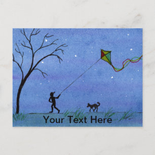 Night Kite Briefkaart