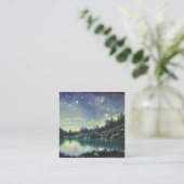 Night Lake Graphic Vierkante Visitekaartje (Staand voorkant)
