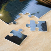 Night Lake House Bold en mooie legpuzzel (Zijkant)