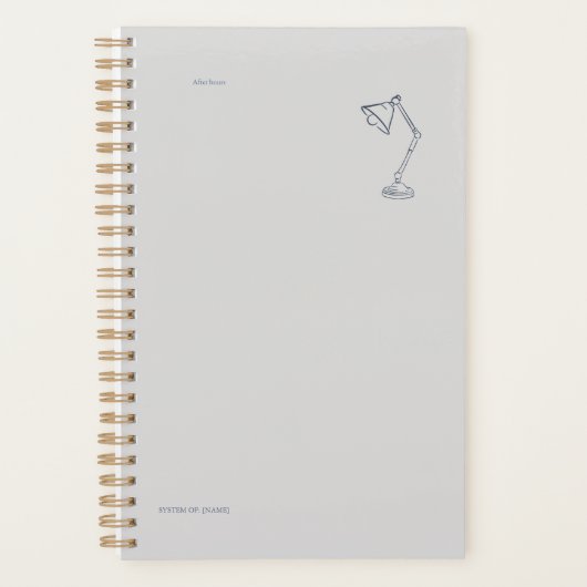 Night Lamp-Midnight Cartographer  Planner (Voorkant)