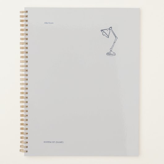 Night Lamp-Midnight Cartographer  Planner (Voorkant)