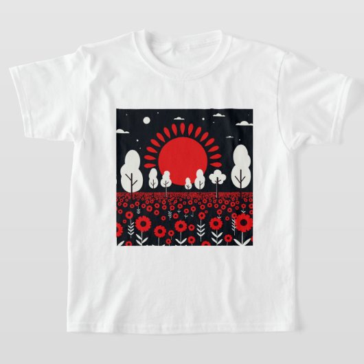 Night landscape with a field t-shirt (Laagn)