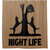 Night Life Coon Hunting Douchegordijn (Voorkant)