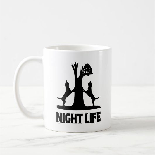 Night Life Coon Hunting Koffiemok (Links)