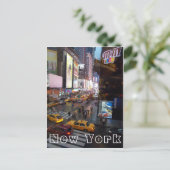 Night Life on Broadway - New York Briefkaart (Staand voorkant)