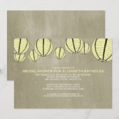 Night Light Bridal Shower-uitnodigingen Kaart (Voorkant / Achterkant)