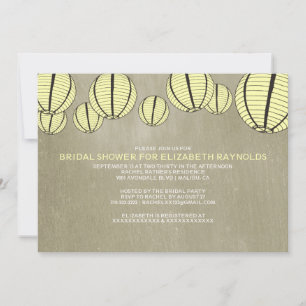Night Light Bridal Shower-uitnodigingen Kaart
