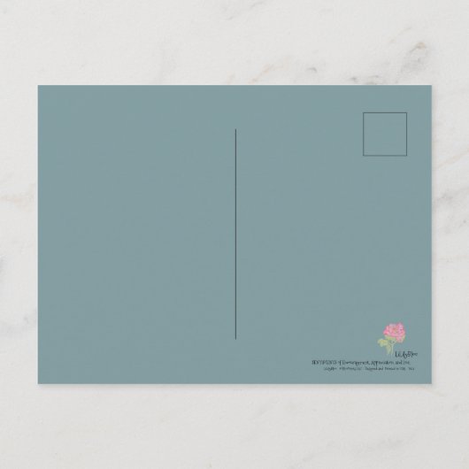 *'Night Light'-ontwerp Briefkaart (Achterkant)