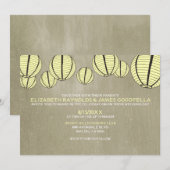 Night Light Wedding Invitations Kaart (Voorkant / Achterkant)