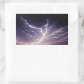 Night Lightning Rechthoekige Sticker (Tas)