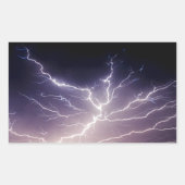 Night Lightning Rechthoekige Sticker (Voorkant)