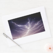 Night Lightning Rechthoekige Sticker (Envelop)